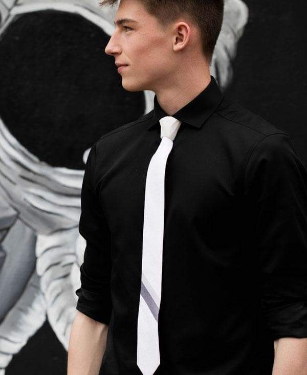 ModernTie.com SET STRIPE OF PEARL - SET Necktie