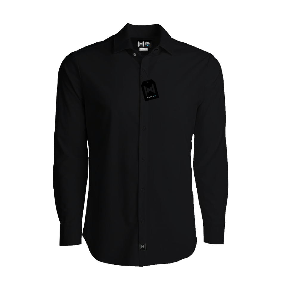 Stain Proof Black Modern Shirt