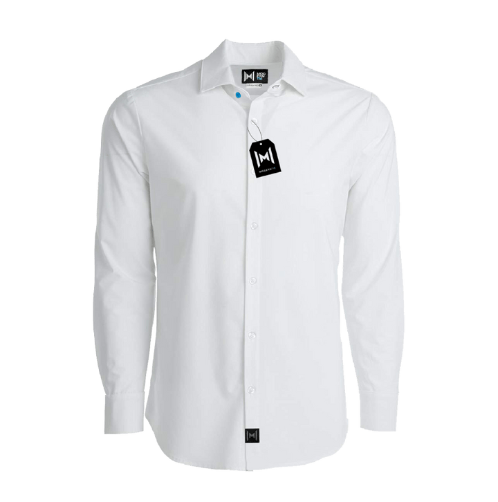 StainProof White Modern Shirt