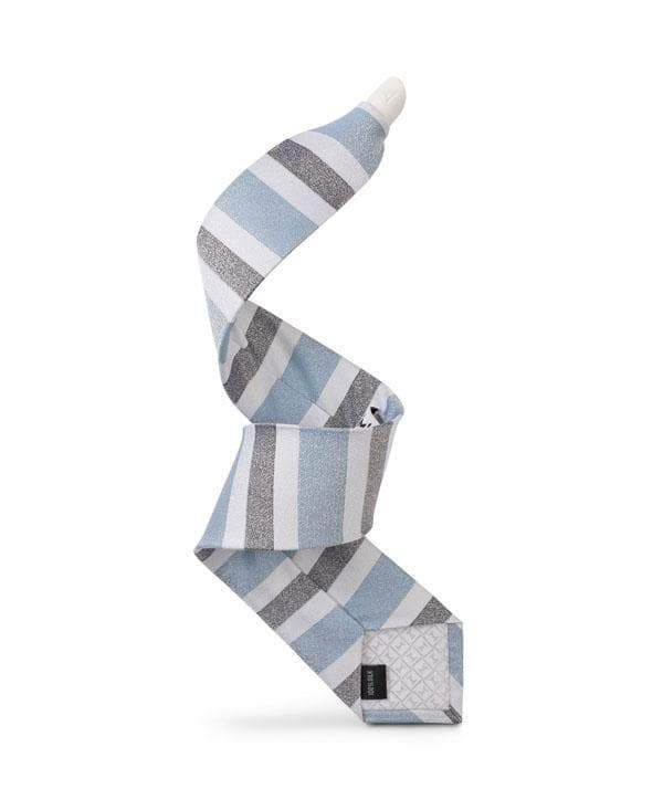 Winter Ash - Blue, White, and Gray Striped Iridescent Tie - ModernTie.com
