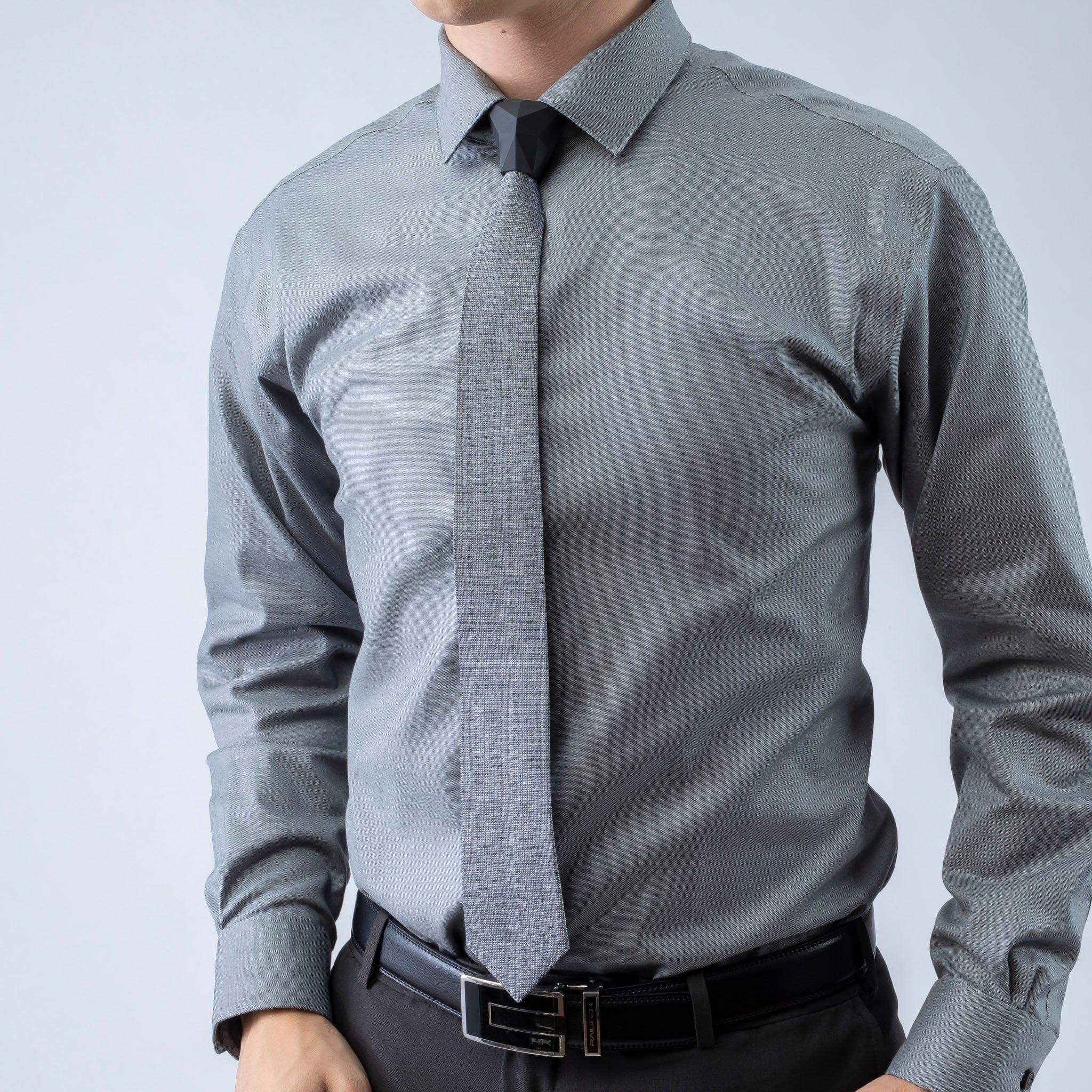 Dark Grey Silk - Break Away Tie – ModernTie.com