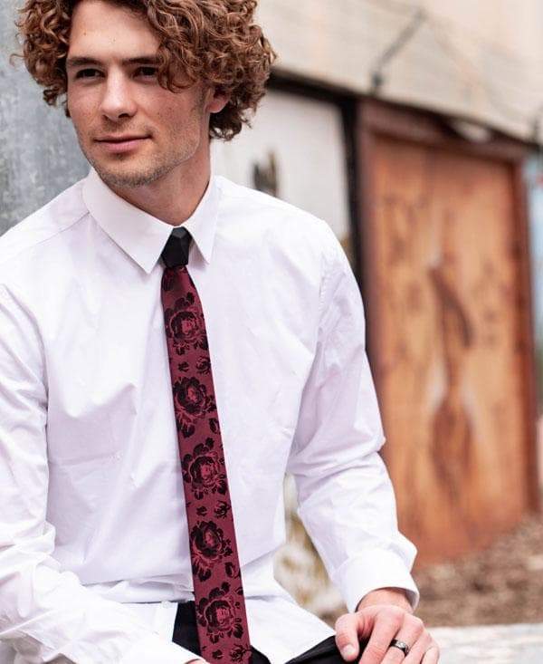 European Rose Floral  - Tie - ModernTie.com